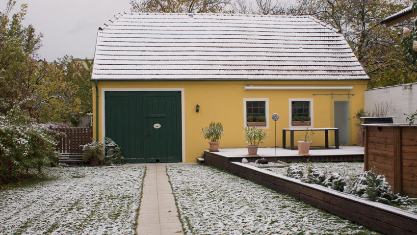 Erster Schnee im Burgenland